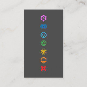 Chakras Meditation Business Card Visitenkarte