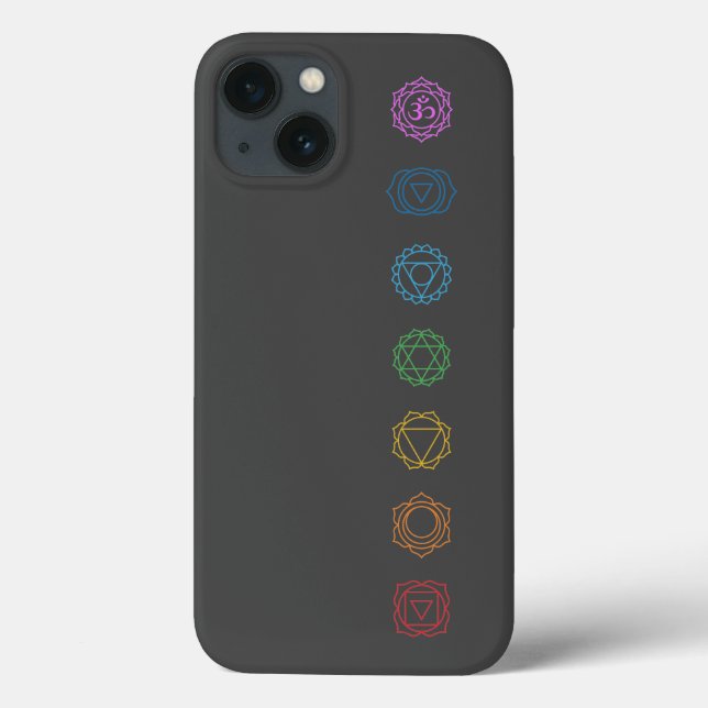 Chakras Minimalistisch Case-Mate iPhone Fall Hülle (Rückseite)
