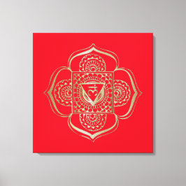 Chakras Muladhara - Wrapped Canvas Leinwanddruck