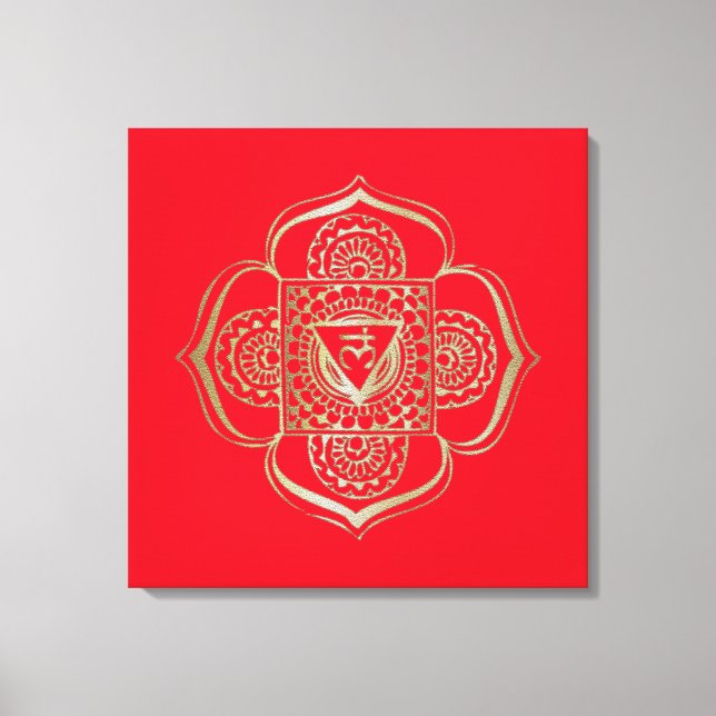 Chakras Muladhara - Wrapped Canvas Leinwanddruck (Vorderseite)