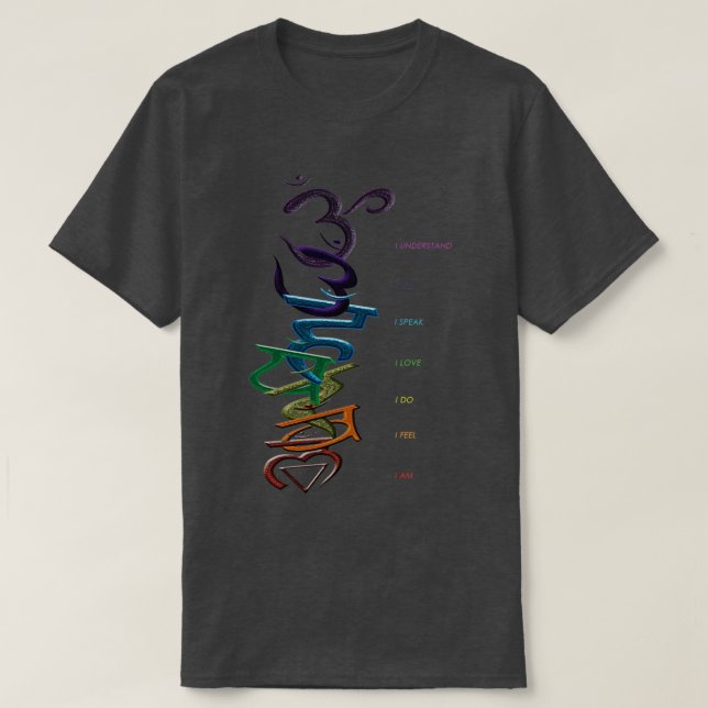 CHAKRAS T-Shirt (Design vorne)