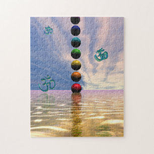 chakras und Wolken Puzzle