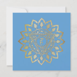 Chakras Vishudda - Grußkarte Einladung