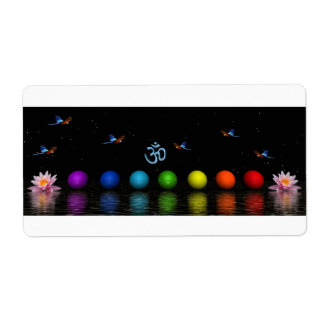 Chakras-Vögel und Om