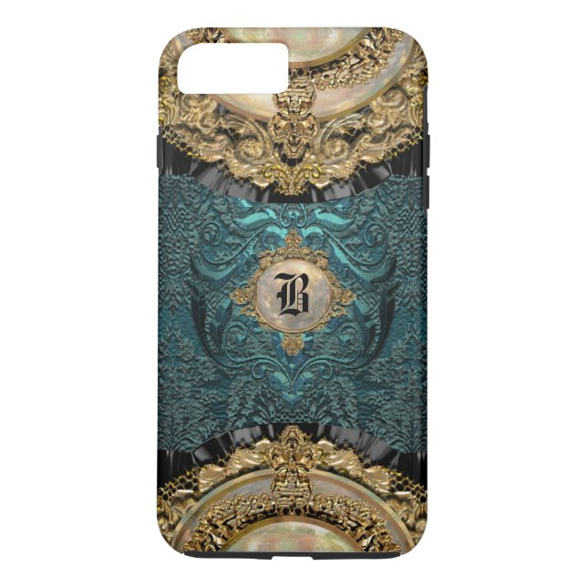 Chalchadoriz Sea Elegante Monogram Plus Case-Mate iPhone Hülle (Rückseite)