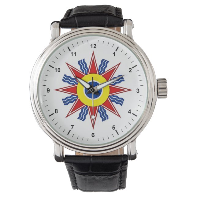 Chaldean Flag eWatch Armbanduhr (Vorderseite)