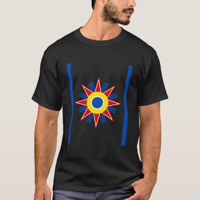 Chaldean-Flagge T-Shirt (Vorderseite)