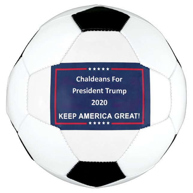 Chaldeans für Präsident Trump 2020 Fußball (Vorderseite)
