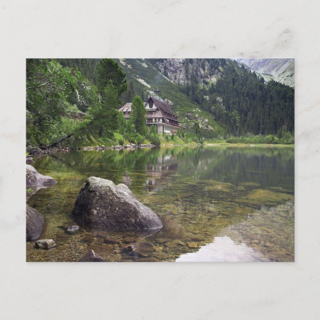 Chalet neben Tarn Postkarte (Vorderseite)