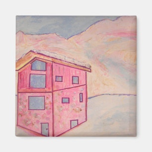 Chalet Snow Magnet