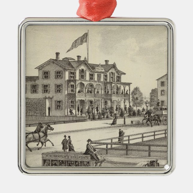 Chalfonte, Cape May Stadt, New-Jersey Ornament Aus Metall (Vorne)