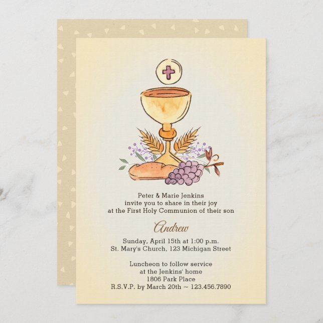 Chalice Einladung (Vorne/Hinten)