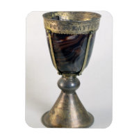 Chalice mit Juwelen und eine Inschrift an der Gren