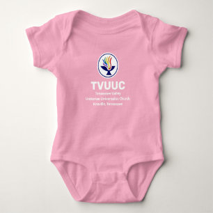 Chalice / TVUUUC Pink Baby Strampler