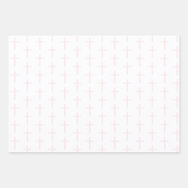 Chalice und Cross am Kommunitätstag Geschenkpapier Set (Vorderseite)