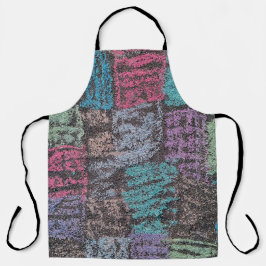 Chalk auf dem Bürgersteig Schürze