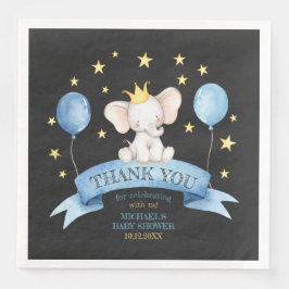 chalk baby elephant STARS BALLOONS Serviette
