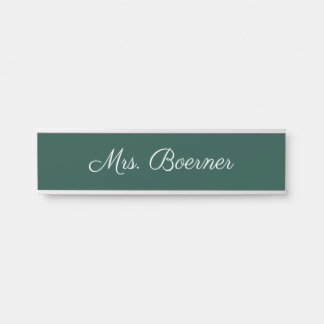 Chalk Board Green Teacher's Hanging Wall Nameplate Türschild