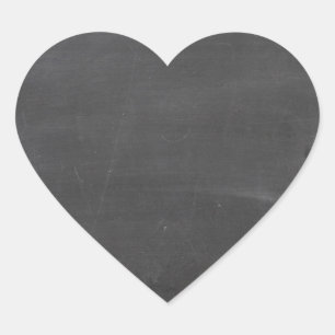 Chalk Board Herz-Aufkleber