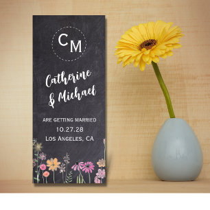 Chalk Board Moderne Trendflora Save the Date