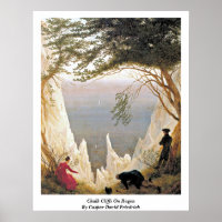 Chalk Cliffs on Rugen by Caspar David Friedrich