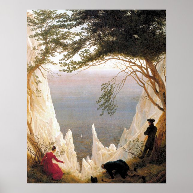 Chalk Cliffs on Rugen Caspar David Friedrich Poster (Vorne)