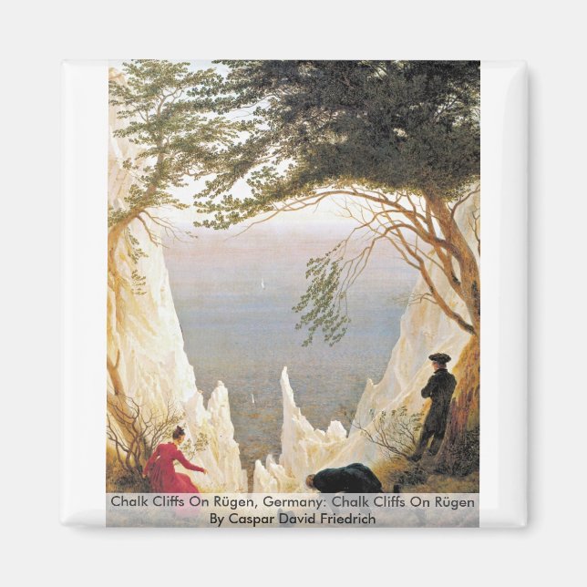 Chalk Cliffs on Rügen, Deutschland Magnet (Vorne)
