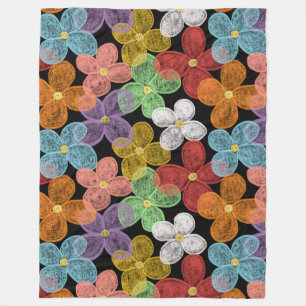 Chalk Daisies Fleecedecke