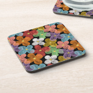 Chalk Daisies Getränkeuntersetzer