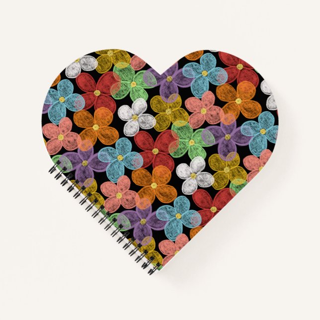 Chalk Daisies Notizbuch (Vorderseite)