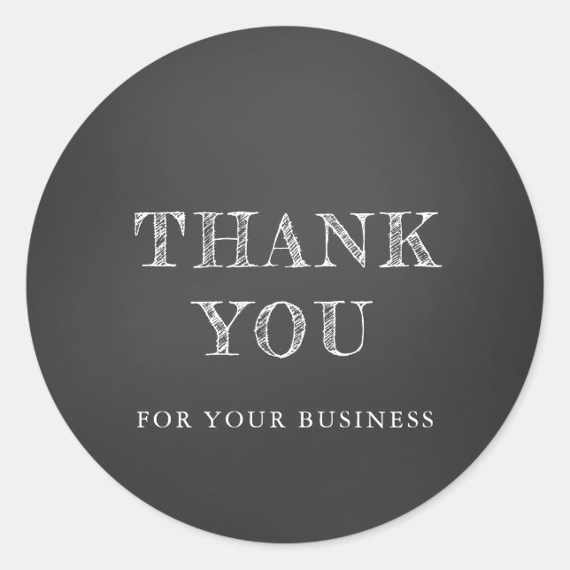 Chalk Danke, Sticker (Vorderseite)