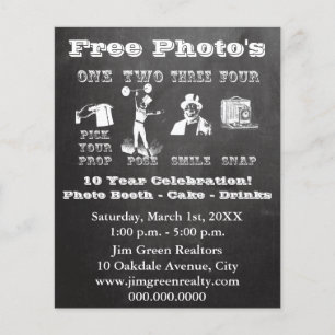 Chalk Foto Booth Prop Flyer
