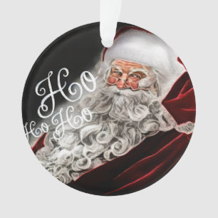 Chalk Gezeichnet Santa Ho Ho Ho Holiday Ornament