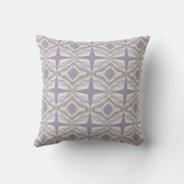 Chalk Gray Lavender Octagon Star Geometric Design Kissen