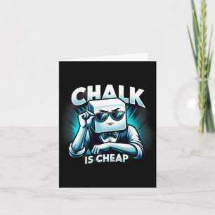 Chalk ist ein preiswertes T-Shirt, ideal für Schwi Karte