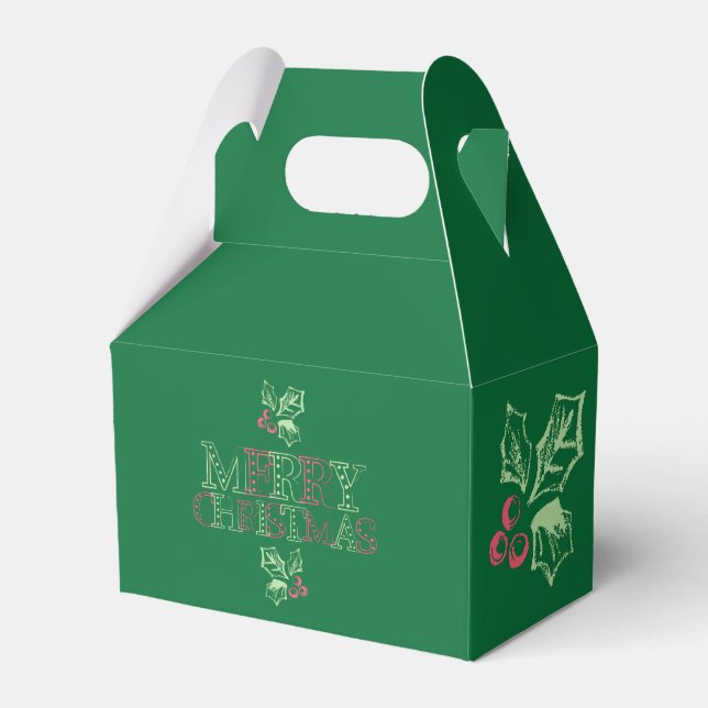 Chalk Mistletoe Pattern Geschenkschachtel (Vorderseite)
