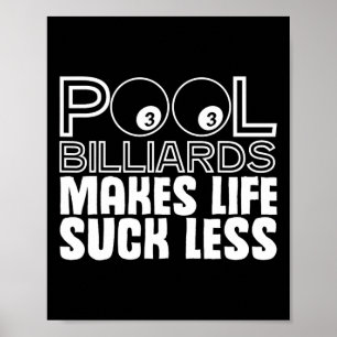 Chalk Rack Aight-ball Bar Table Billiards Snooker Poster