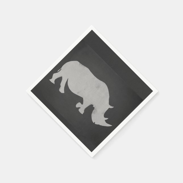 Chalk Rhino Serviette (Ecke)
