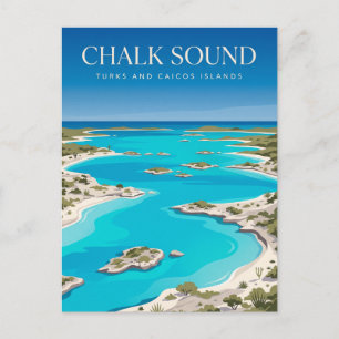 Chalk Sound Nationalpark Turks- und Caicosinseln Postkarte
