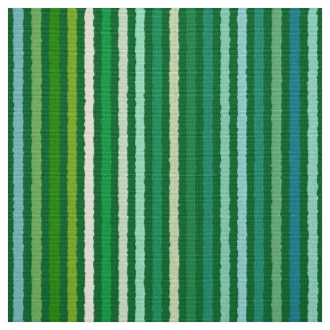 Chalk Stripes - Jade Green und Aqua Stoff (Muster)