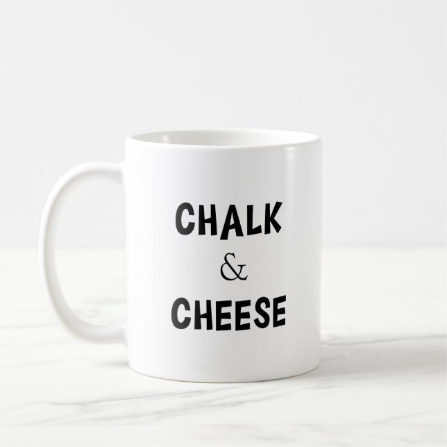 Chalk und Käse Kaffeetasse (Links)