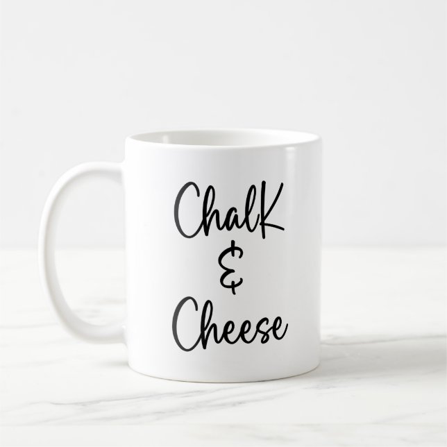 Chalk und Käse Kaffeetasse (Links)