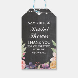 Chalk Vielen Dank Tag Rustic Blume Brautparty Geschenkanhänger
