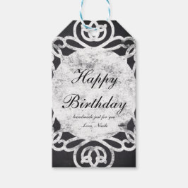 Chalk Vintag Frame Elegante Weihnachtsgeschenk Tag Geschenkanhänger