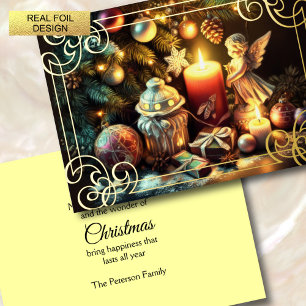 Chalk Zeichnend Weihnachtsbaum Candle Angel