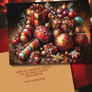 Chalk Zeichnend Weihnachtsgeschenk Candy Ornament Feiertagskarte