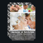 Chalkboad Foto Typografie Einladungen Hochzeiten<br><div class="desc">Die Knot Whimsical 3 Foto Chalkboard Hochzeitseinladungen binden</div>