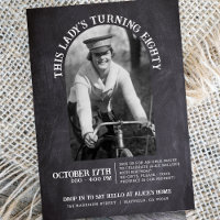 Chalkboard 80. Geburtstag Open House 2 Foto