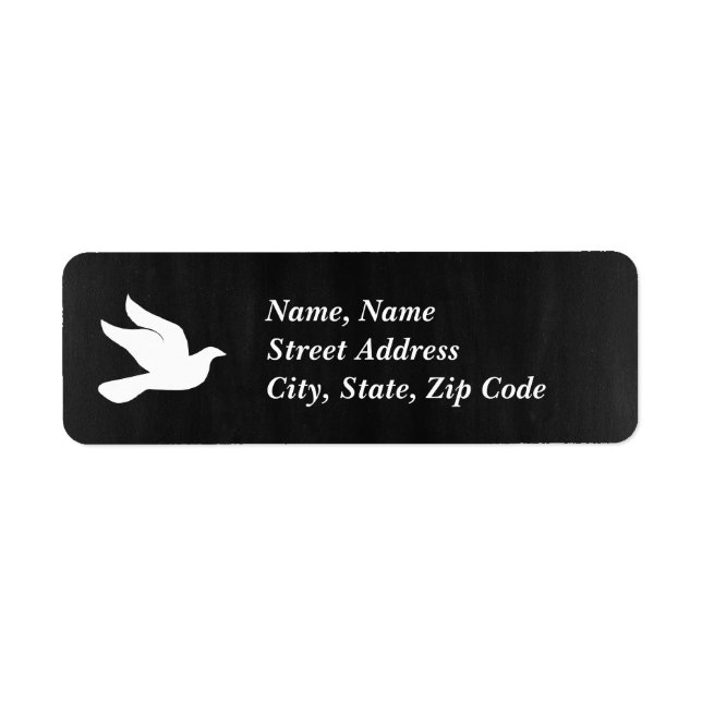 Chalkboard Address Label (Vorne)
