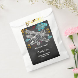 Chalkboard Adventure erwartet Airplane Baby Shower Geschenktütchen